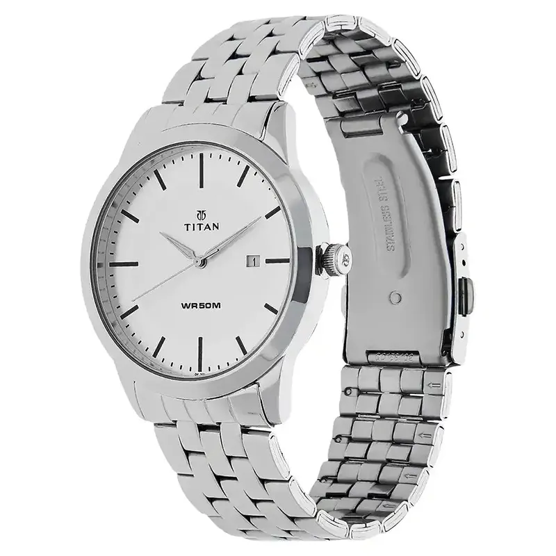 Titan Workwear Stainless Steel Men's Watch | 1584SM03